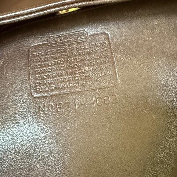 Vintage coach extra large Brown Leather Tote Bag - Picture 7 of 8